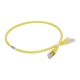  Image Cordon catégorie 6A S/FTP PVC jaune - 0.3m