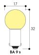  Image Lm - sph 17x32 3,6v 0,25a ba9s xenon