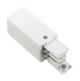  Image Global trac pro connector end feed left white