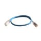  Image Cordon rj45/rj45 haute densite  standard cat6 f/utp lsoh bleu 0,5m