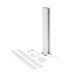  Image Colonnette a clippage direct 2 compartiments 0,68m blanc