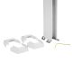  Image Colonne clippage direct 2 compart h. 3,92m couvercle PVC et corps en PVC - blanc