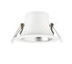  Image Riva - downlight ip20, ø113mm, fixe, blanc, led intég.10w 50° 3000k 900lm, dim