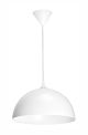  Image Como - suspension e27 60w max, ø335mm, acier blanc, lampe non incl.