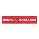  Image Etiquettes autocollantes (3) ''coupure ventilation'' pour coffrets de sécurité