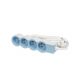  Image Multiprise fb 4x2p+t standard 1.5m 1mm2 blanc/bleu