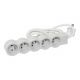  Image Multiprise fb 5x2p+t standard 3m 1.5mm2 blanc/gris