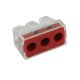  Image Boîte de conn. 3 entrées rouge 6mm²