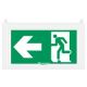  Image Plaque de signalisation d'evacuation arcor picto dortie fleche de cote