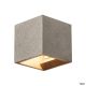 Image Solid cube, applique intérieure, noir, g9/qt14, 25w max, béton