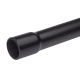  Image Mureva Tube - conduit rigide tulipé sans halogène noir Ø32mm - au mètre linéaire