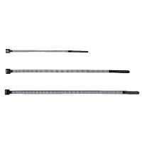  Image Collier Colring noir &agrave; denture int&eacute;rieure largeur 9mm et longueur &agrave; plat 760mm