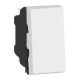  Image Poussoir/poussoir inverseur Mosaic Easy-Led 6A 250V~ 1 mod - blanc antimicrobien