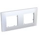 Image 2 Altira - plaque de finition - 2 postes horizontal - entraxe 71mm - blanc polaire