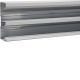  Image Socle pour goulotte queraz h134mm x p56mm l200mm 2 compartiments alu anodisé