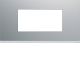  Image Plaque gallery plastique peint 4 modules entraxe 71mm titane