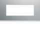  Image Plaque gallery plastique peint 5 modules entraxe 71mm titane