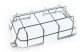  Image Grille droite pour boitier P, R (710 x 134 x 146)