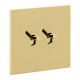  Image Double Va-et-Vient ou interrupteur - Epure Or Miroir Art d'Arnould