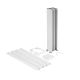  Image Colonnette a clippage direct 4 compartiments 0,68m blanc