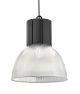  Image Lexa - suspension ø316mm, noir / transparent, led intég. 40w 80° 4000k 4000lm