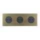  Image Art d'arnould univers epure triple prise de courant 2p+t 16a 250v - bronze