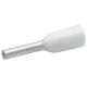  Image Embout de câblage isolé blanc 0,5mm² - longueur 6mm -selon ncf 63-023