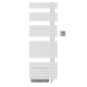  Image Sèche-serviettes fluide osya - 750w+boost soufflerie - blanc - asym. droit