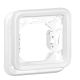  Image Plaque+support 1poste encastre blanc artic