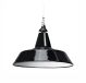  Image Nostalgie - suspension déco e27 acier noir (intérieur blanc), lampe non fournie