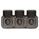  Image Triple prise de courant horizontale avec volet Plexo complet saillie -anthracite