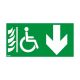  Image Etiquette complementaire de signalisation d'espace d'attente securise