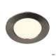  Image Dl 126, encastré de plafond ou mural intérieur, alu brossé, led, 2,8w, 2700k