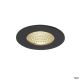 Image Patta-i encastré plafond, rond, noir, 12w, 3000k, 38°, alim incluse