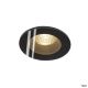  Image Patta-f, encastré plafond, rond, noir, 12w, 3000k, 38°, alim incluse