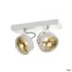  Image Kalu, 2 spots, qpar111 plafonnier, blanc mat. es111, max. 2x75w