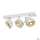  Image Kalu, 3 spots, qpar111 plafonnier, blanc mat. es111, max. 3x75w
