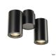  Image Enola b, spot double, applique et plafonnier, noir, gu10, max. 2x50w