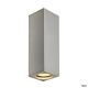  Image Theo up/down, applique intérieure, gris argent, gu10/qpar51, 2x 50w max