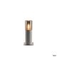 Image Lisenne 40, borne extérieure, gris/verre fumé, e27, 23w max, ip54, basalte