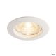  Image Pika, encastré de plafond intérieur, rond, fixe, blanc, gu10/qpar51, 50w max