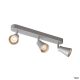  Image Avo triple, applique & plafonnier, triple, qpar51, gris arg, max 3x50w