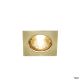  Image PIKA, encastré de plafond intérieur, carré, fixe, laiton, GU10/QPAR51, 50W max
