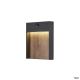 Image FLATT SENSOR, applique extérieure, anthracite/imitation bois, LED, 16W, 3000/400