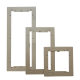  Image CADRE DE FINITION EN ALUMINIUM NATUREL ANODISE 4 MODULES