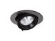  Image Randy 1 - downlight rond, orientable, noir, 50°, led intég 14,4w 4000k 1300lm