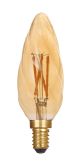  Image Lampe flamme torsad. c35 e14 4,1w 2500k 320lm, cl.énerg.g, 25000h, dim, ambrée