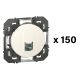  Image Lot de 150 prises RJ45 catégorie 6 FTP dooxie finition blanc