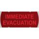  Image Etiquette autocollante EVACUATION IMMEDIATE