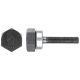  Image Axe fileté ø 9,5mm x 40 mm avec tête hexagonale de 25 mm, utilisation manuelle.